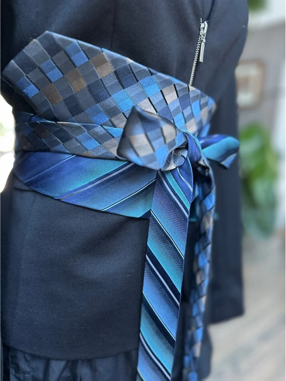 Upcycled Silk Obi Belt | Corset Style | OOAK | OS